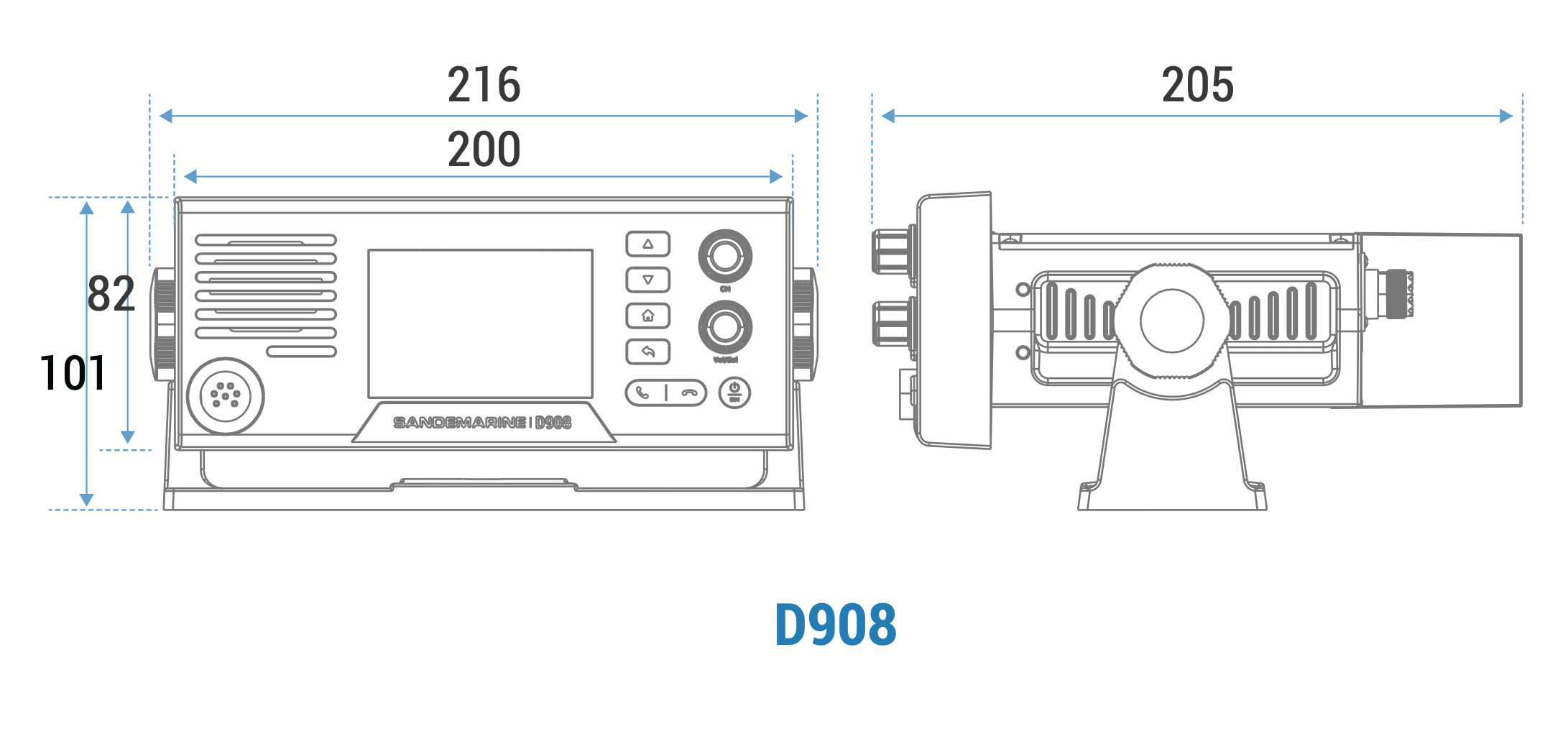 D908尺寸图